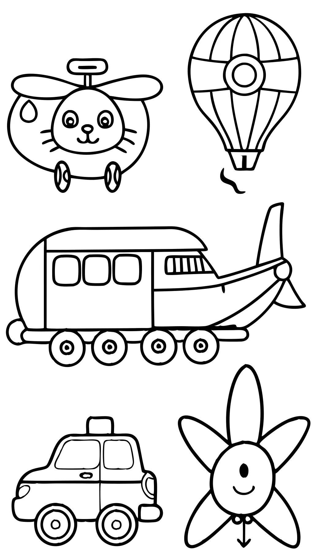 coloring pages of transportation for preschoolers